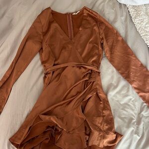 Bronze Long sleeve romper